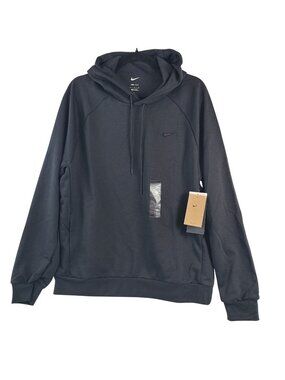NEW Nike Dri-FIT Men's Training Hoodie Black Size L Pullover Sweatshirt